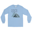 Dream Bigger Haiku With Mountains on Men's Long Sleeve Shirt