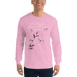 Walk With A Purpose Haiku With Dragonfly on Men's Long Sleeve Shirt