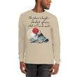 Future Is Bright Haiku With Mountain Sun on Men's Long Sleeve Shirt