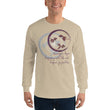 Courage To Begin Haiku With Fish on Men's Long Sleeve Shirt