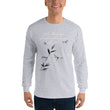 Walk With A Purpose Haiku With Dragonfly on Men's Long Sleeve Shirt