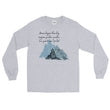 Dream Bigger Haiku With Mountains on Men's Long Sleeve Shirt