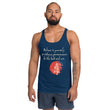 Believe To Win Haiku With Sun Tree on Men's Original Tank Top