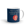 Believe To Win Haiku With Sun Tree on Glossy Ceramic Mug