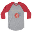 Believe To Win Haiku With Sun Tree on Unisex 3/4 Sleeve Raglan Shirt