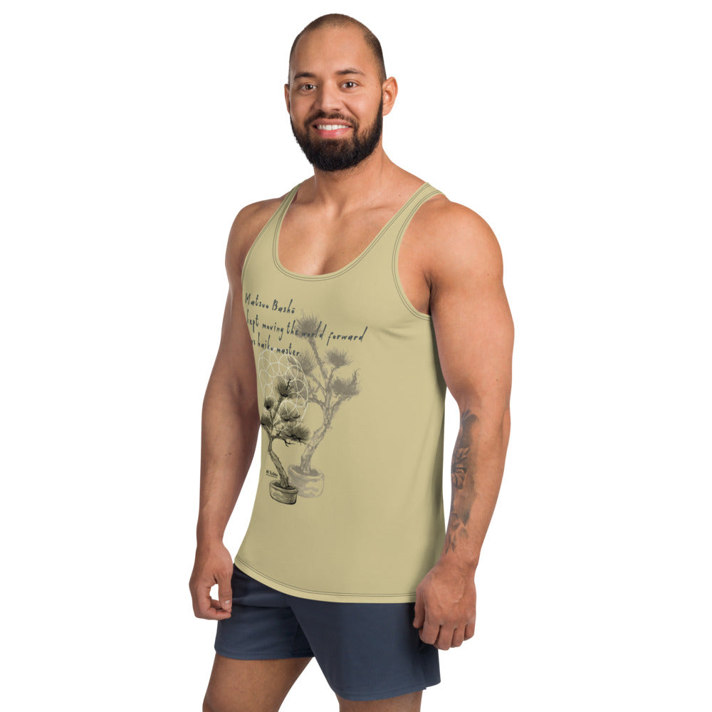 Matsuo Basho Haiku With Bonsai on Men's Original Tank Top