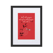 Walk With A Purpose Haiku With Dragonfly on Matte Paper Poster With Mat - Framed