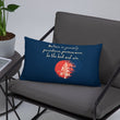 Believe To Win Haiku With Sun Tree on Basic Pillow