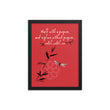 Walk With A Purpose Haiku With Dragonfly on Premium Luster Photo Paper Poster - Framed