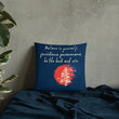 Believe To Win Haiku With Sun Tree on Basic Pillow