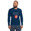 Believe To Win Haiku With Sun Tree on Men's Rash Guard