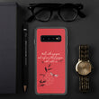 Walk With A Purpose Haiku With Dragonfly on Samsung Phone Case