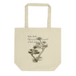 Matsuo Basho Haiku With Bonsai on Eco Tote Bag