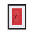 Walk With A Purpose Haiku With Dragonfly on Matte Paper Poster With Mat - Framed