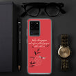 Walk With A Purpose Haiku With Dragonfly on Samsung Phone Case