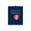 Believe To Win Haiku With Sun Tree on Premium Luster Photo Paper Poster