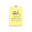 Sage Wisdom Haiku With Sparrow on Enhanced Matte Paper Poster