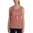 Believe To Win Haiku With Sun Tree on Women's Muscle Tank Top