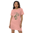 Matsuo Basho Haiku With Bonsai on Women's Organic Cotton T-Shirt Dress