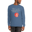 Believe To Win Haiku With Sun Tree on Men's Long Sleeve Shirt