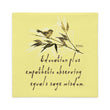 Sage Wisdom Haiku With Sparrow on Premium Pillow Case