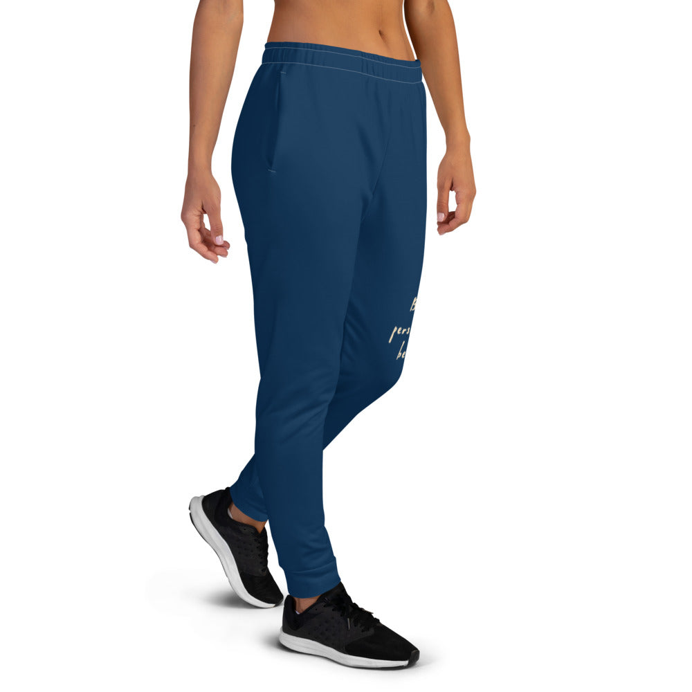 Believe To Win Haiku With Sun Tree on Women's Joggers