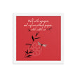 Walk With A Purpose Haiku With Dragonfly on Enhanced Matte Paper Poster - Framed