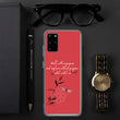 Walk With A Purpose Haiku With Dragonfly on Samsung Phone Case