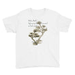 Matsuo Basho Haiku With Bonsai on Youth Short Sleeve T-Shirt