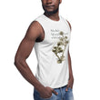 Matsuo Basho Haiku With Bonsai on Men's Muscle Shirt