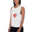 Believe To Win Haiku With Sun Tree on Women's Muscle Tank Top