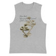 Matsuo Basho Haiku With Bonsai on Men's Muscle Shirt