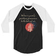 Believe To Win Haiku With Sun Tree on Unisex 3/4 Sleeve Raglan Shirt