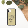 Matsuo Basho Haiku With Bonsai on Biodegradable iPhone Case