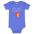 Believe To Win Haiku With Sun Tree on Baby Short Sleeve Onesie