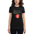 Believe To Win Haiku With Sun Tree on Women's Fashion Fit T-Shirt