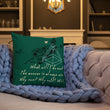 Always Win Now Haiku With Butterfly on Premium Pillow