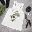 Matsuo Basho Haiku With Bonsai on Women's Flowy Racerback Tank Top