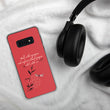 Walk With A Purpose Haiku With Dragonfly on Samsung Phone Case