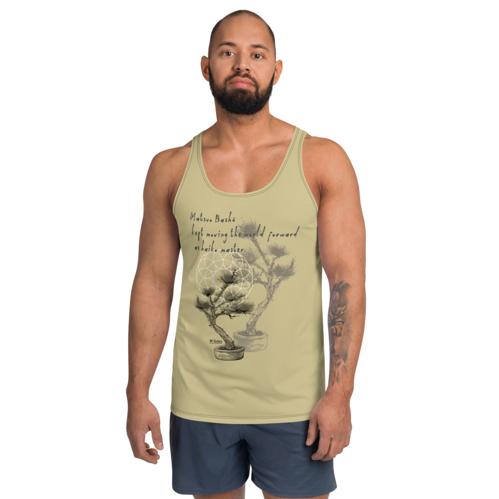 Matsuo Basho Haiku With Bonsai on Men's Original Tank Top