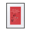 Walk With A Purpose Haiku With Dragonfly on Matte Paper Poster With Mat - Framed