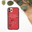 Walk With A Purpose Haiku With Dragonfly on Biodegradable iPhone Case