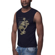 Matsuo Basho Haiku With Bonsai on Men's Muscle Shirt