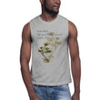 Matsuo Basho Haiku With Bonsai on Men's Muscle Shirt