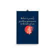 Believe To Win Haiku With Sun Tree on Premium Luster Photo Paper Poster