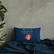 Believe To Win Haiku With Sun Tree on Basic Pillow