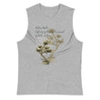 Matsuo Basho Haiku With Bonsai on Men's Muscle Shirt