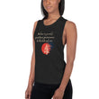 Believe To Win Haiku With Sun Tree on Women's Muscle Tank Top