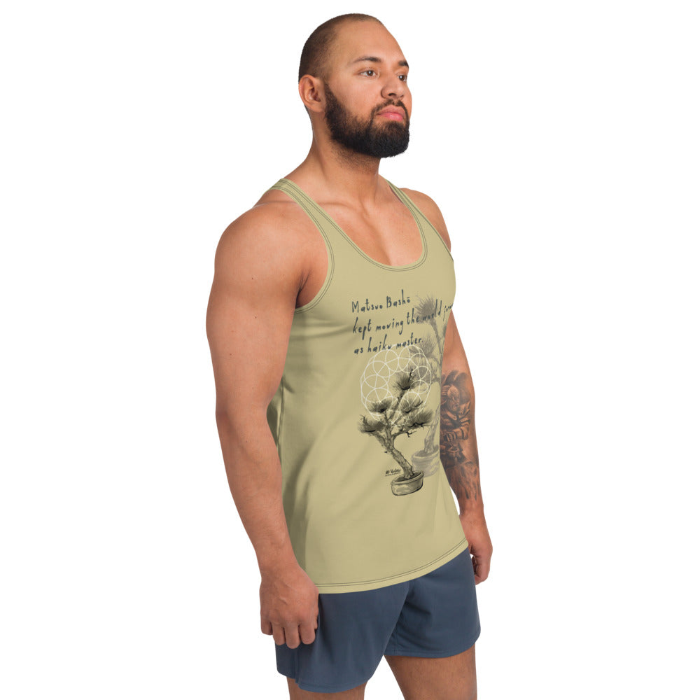 Matsuo Basho Haiku With Bonsai on Men's Original Tank Top