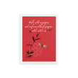 Walk With A Purpose Haiku With Dragonfly on Premium Luster Photo Paper Poster - Framed